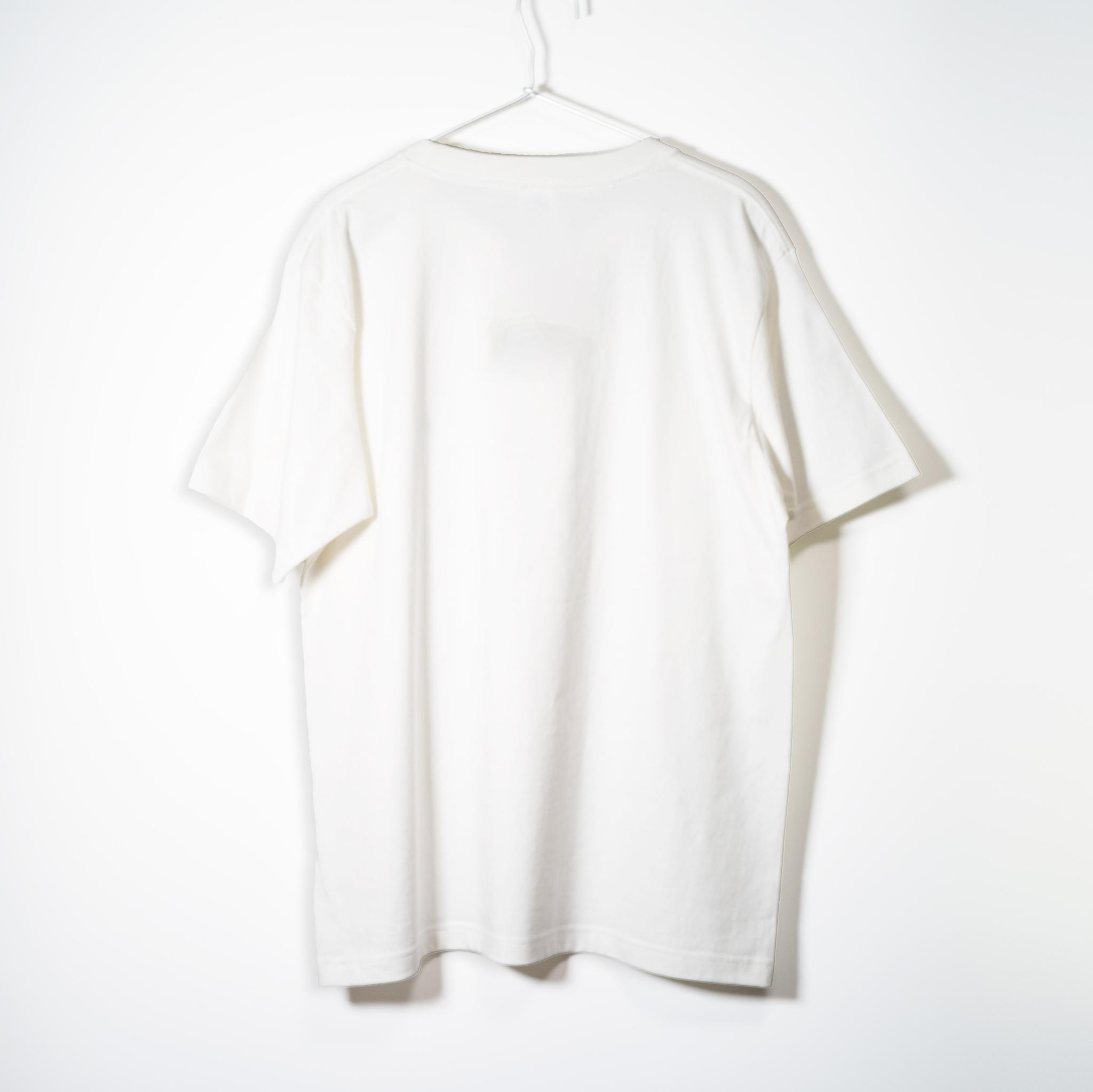 アートなレコードのフォトデザイン③ 音楽系Ｔシャツ プレミアム生地【ホワイト】やや厚め生地のハイグレード半袖クルーネック | 3枚目