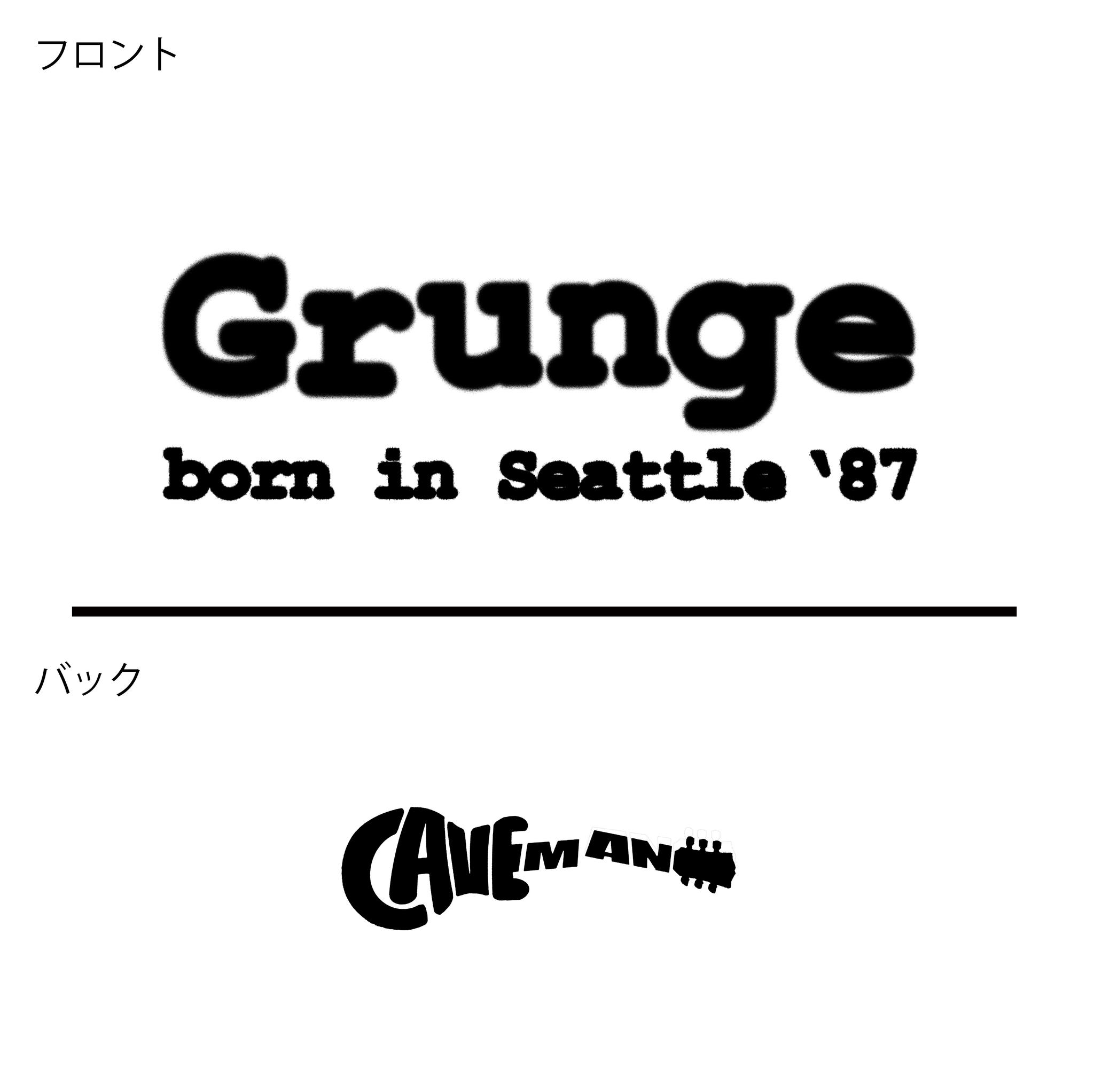 グランジ　オルタナロック音楽系ロンT【ホワイト】 長袖クルーネック リブ袖 ビッグサイズもあり | 5枚目