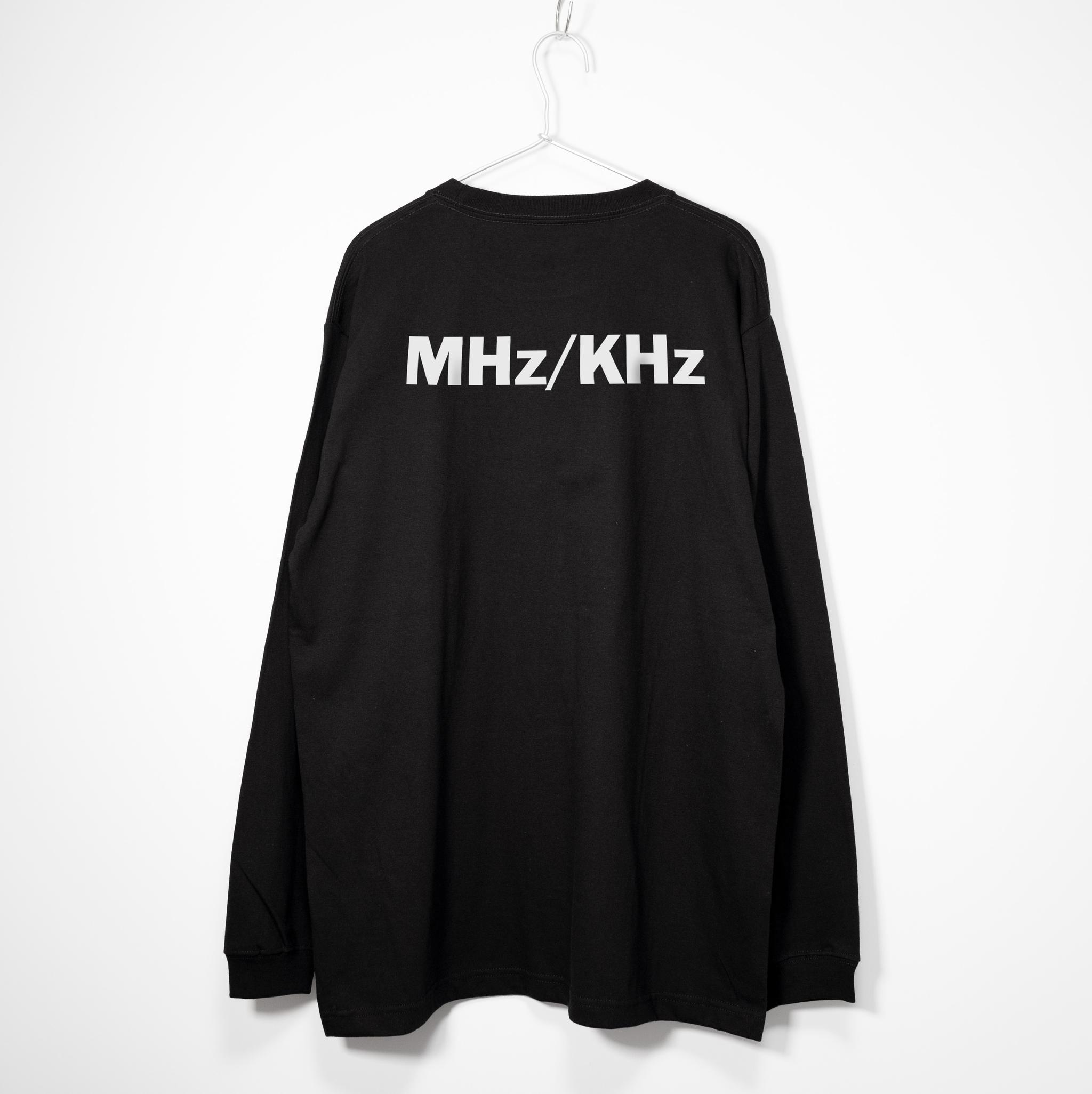 ラジオの選局ダイヤルが可愛い 音楽系Ｔシャツ ロンT 【ブラック】 長袖クルーネック リブ袖 ビッグサイズもあり | 3枚目