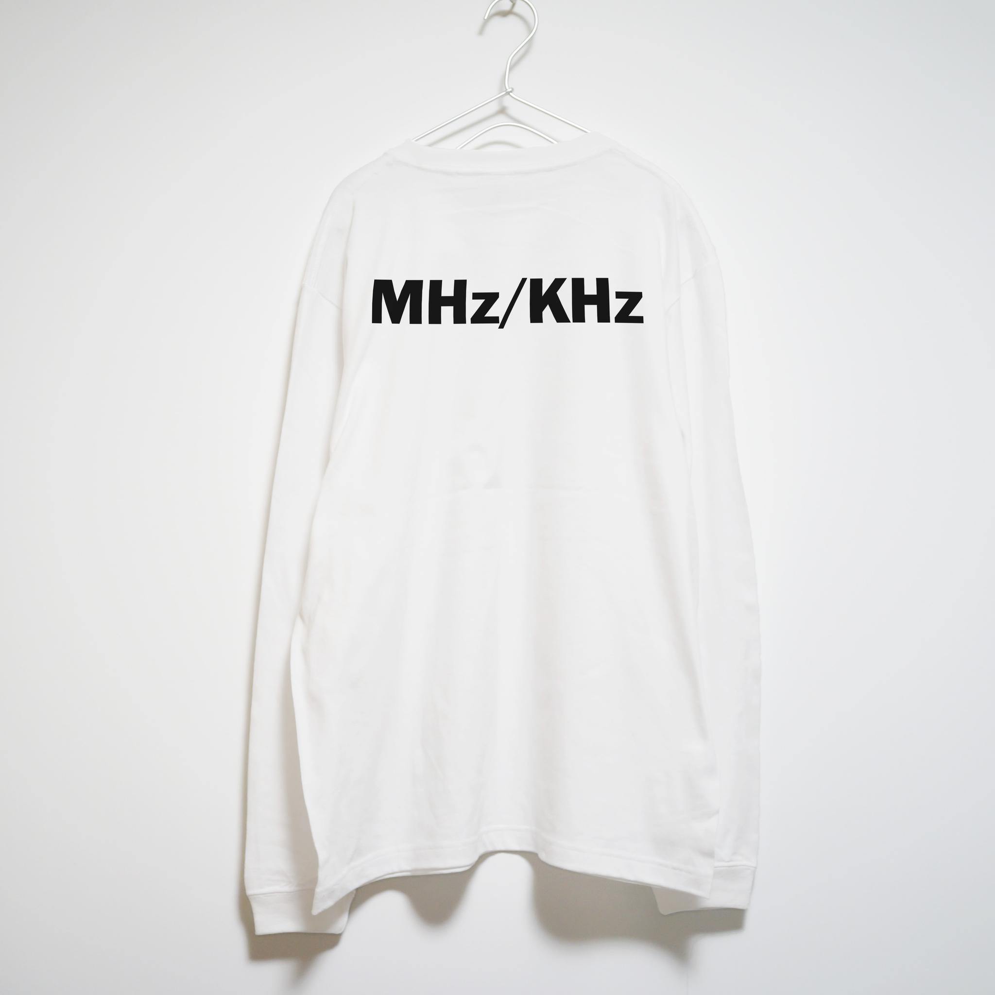 ラジオの選局ダイヤルが可愛い 音楽系Ｔシャツ ロンT 【ホワイト】 長袖クルーネック リブ袖 ビッグサイズもあり | 3枚目