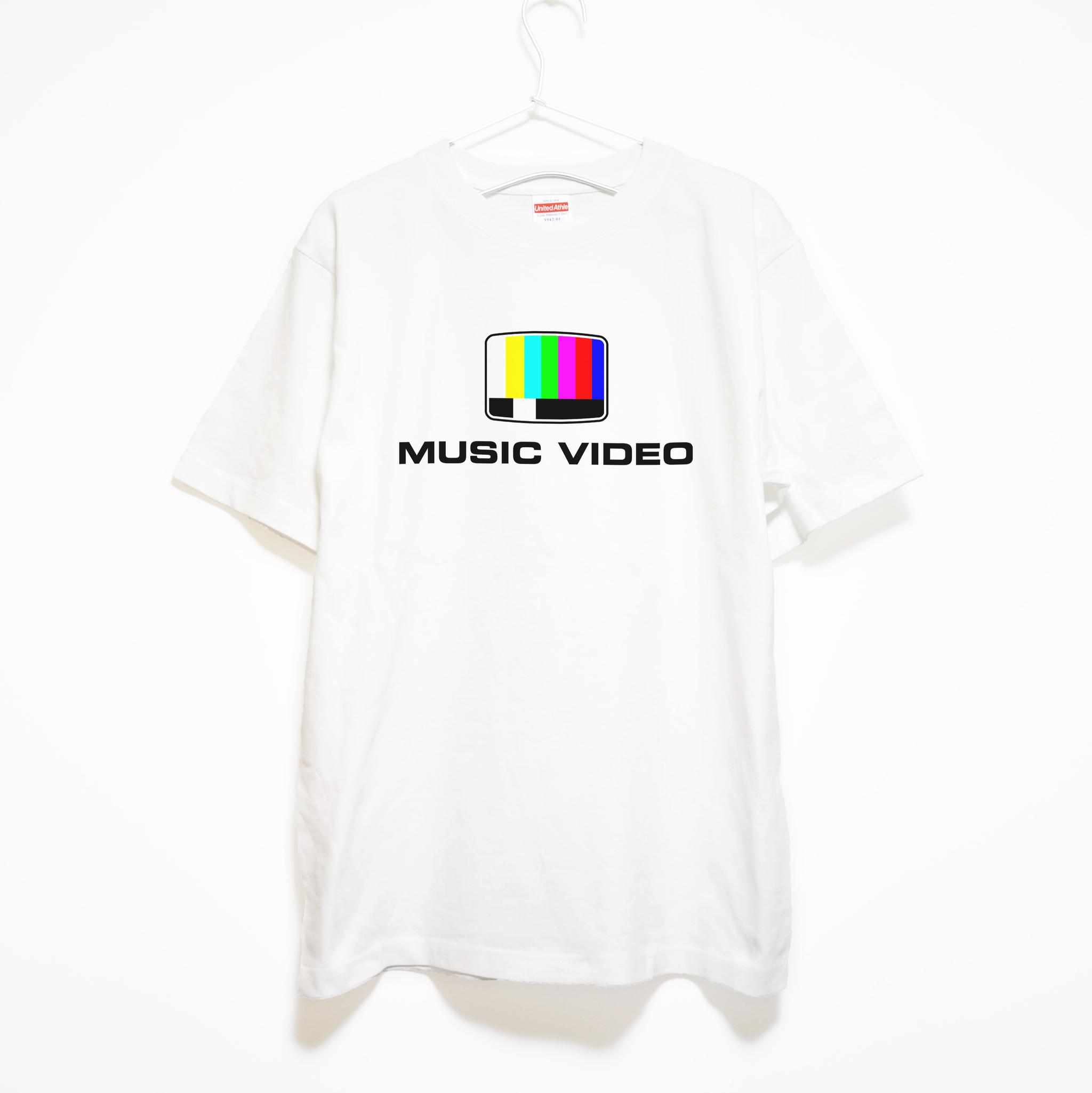 ミュージックビデオをデザイン 音楽系Ｔシャツ プレミアム仕様【ホワイト】やや厚め生地のハイグレード半袖クルーネック | 2枚目