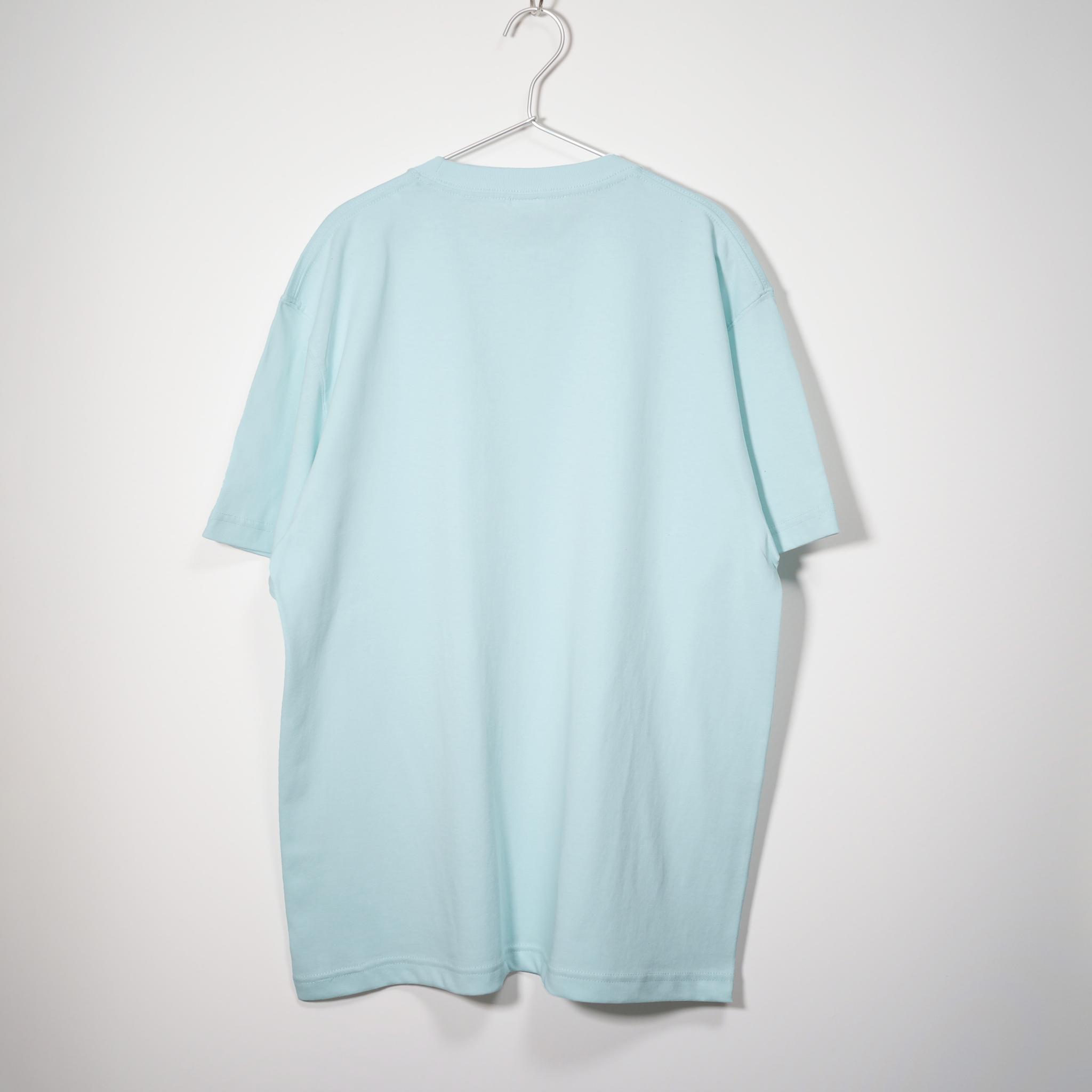 ヨットロック(AOR)のおしゃれなデザイン 音楽系Ｔシャツ 【ライトブルー】やや厚め生地のハイグレード半袖Tシャツ | 3枚目