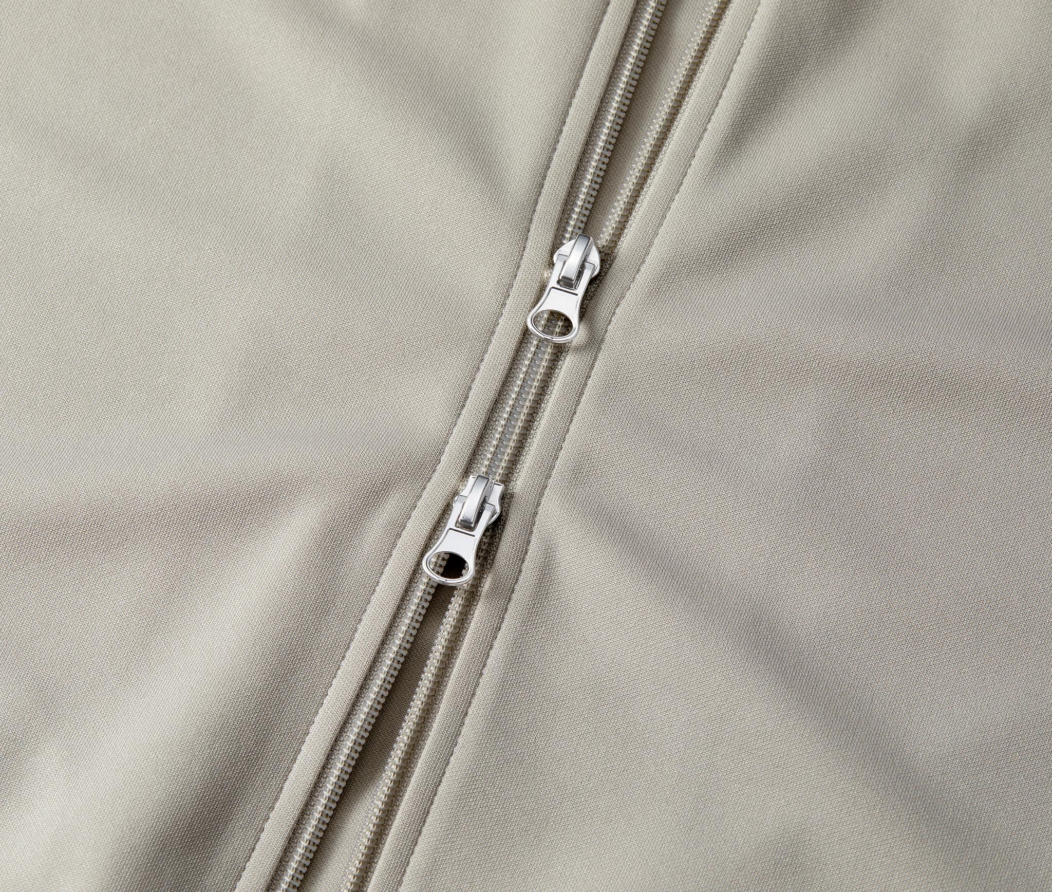 弦楽器好きの方におススメのトラックジャケット【ライトグレー/ネイビー】ポリエステル ラグランスリーブジャージ | 9枚目