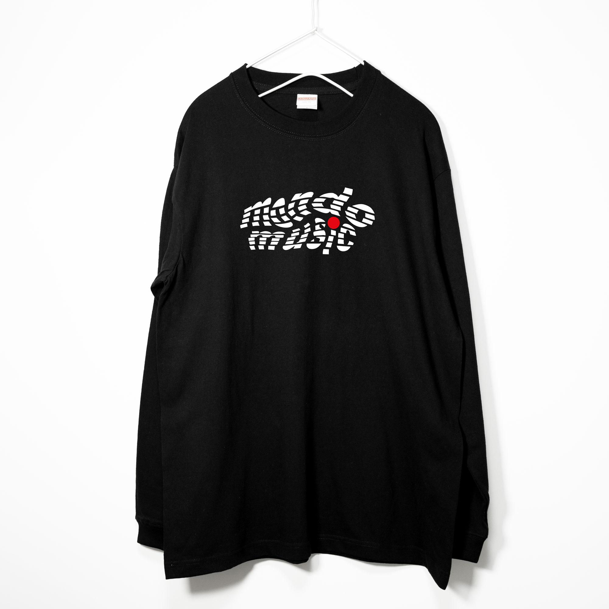 マニアックな音楽ジャンル　モンドの音楽系ロンT 【ブラック】 長袖クルーネック リブ袖 ビッグサイズもあり | 2枚目