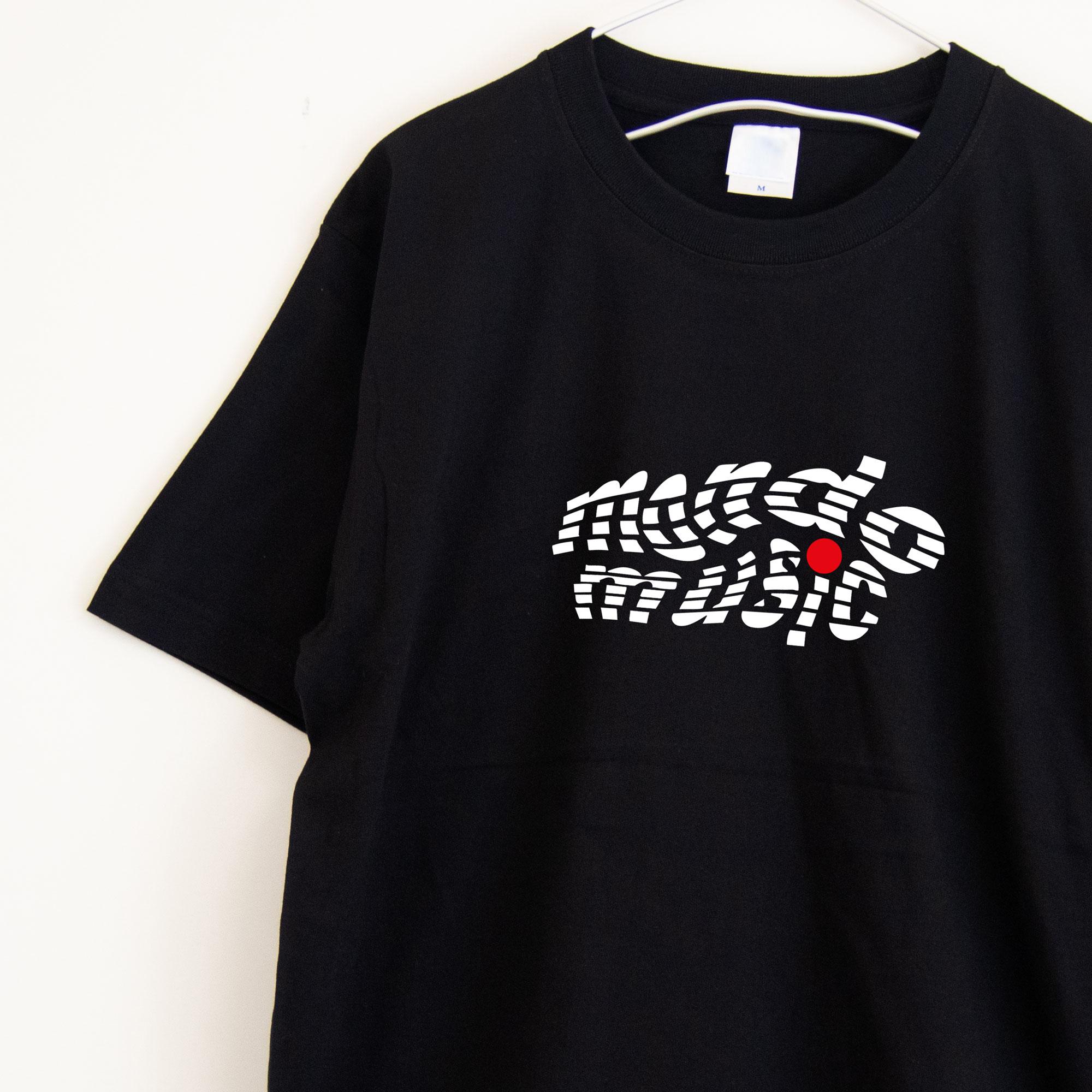 マニアックな音楽ジャンル　モンドミュージックのＴシャツ プレミアム生地【ブラック】やや厚め生地 半袖クルーネック