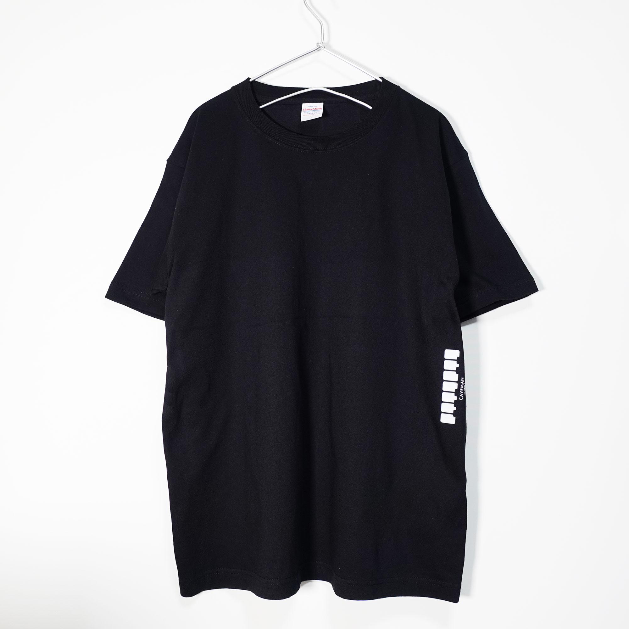 鍵盤柄のワンポイントボーダーがおしゃれな音楽系Ｔシャツ プレミアム生地【ブラック】やや厚め生地 半袖クルーネック | 2枚目