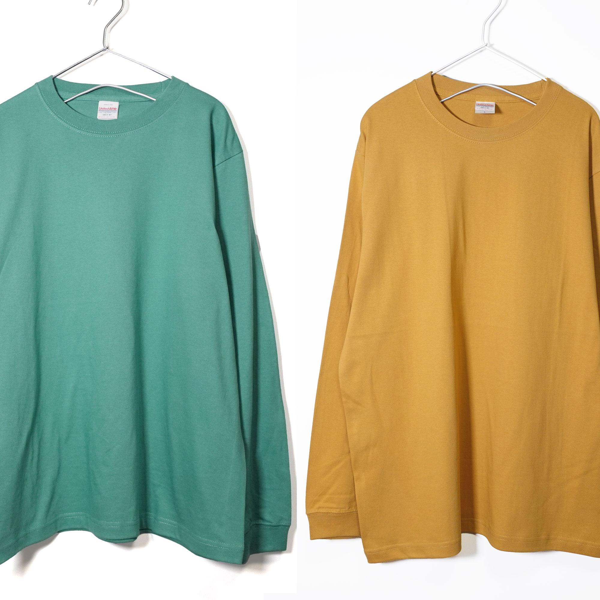 ※今だけ※ 音楽デザインTシャツを季節限定カラーにカスタマイズできます！  長袖クルーネック リブ袖 ビッグサイズ有