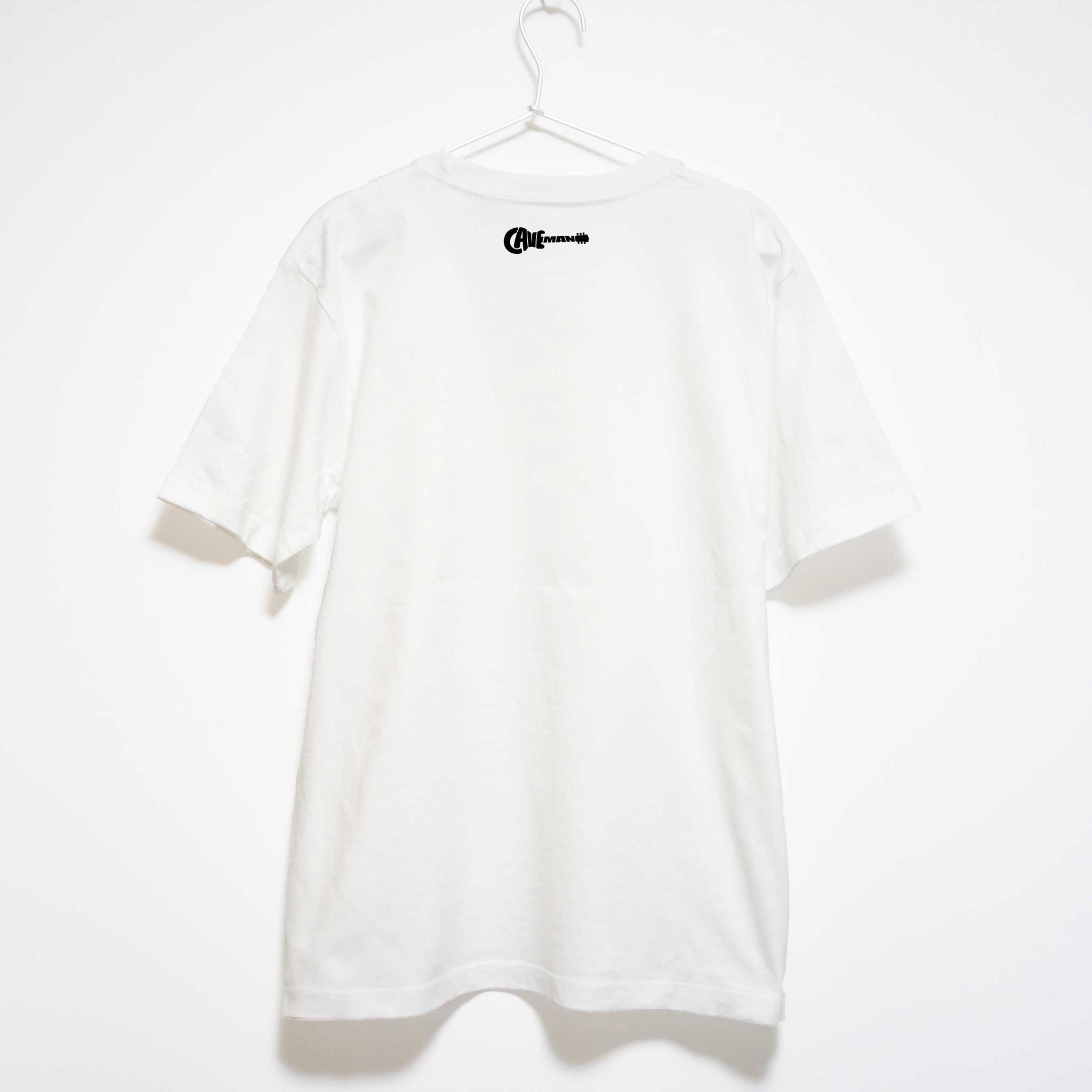 弾き語りミュージシャンの音楽系Ｔシャツ プレミアム生地【ホワイト】やや厚め生地 半袖クルーネック | 2枚目