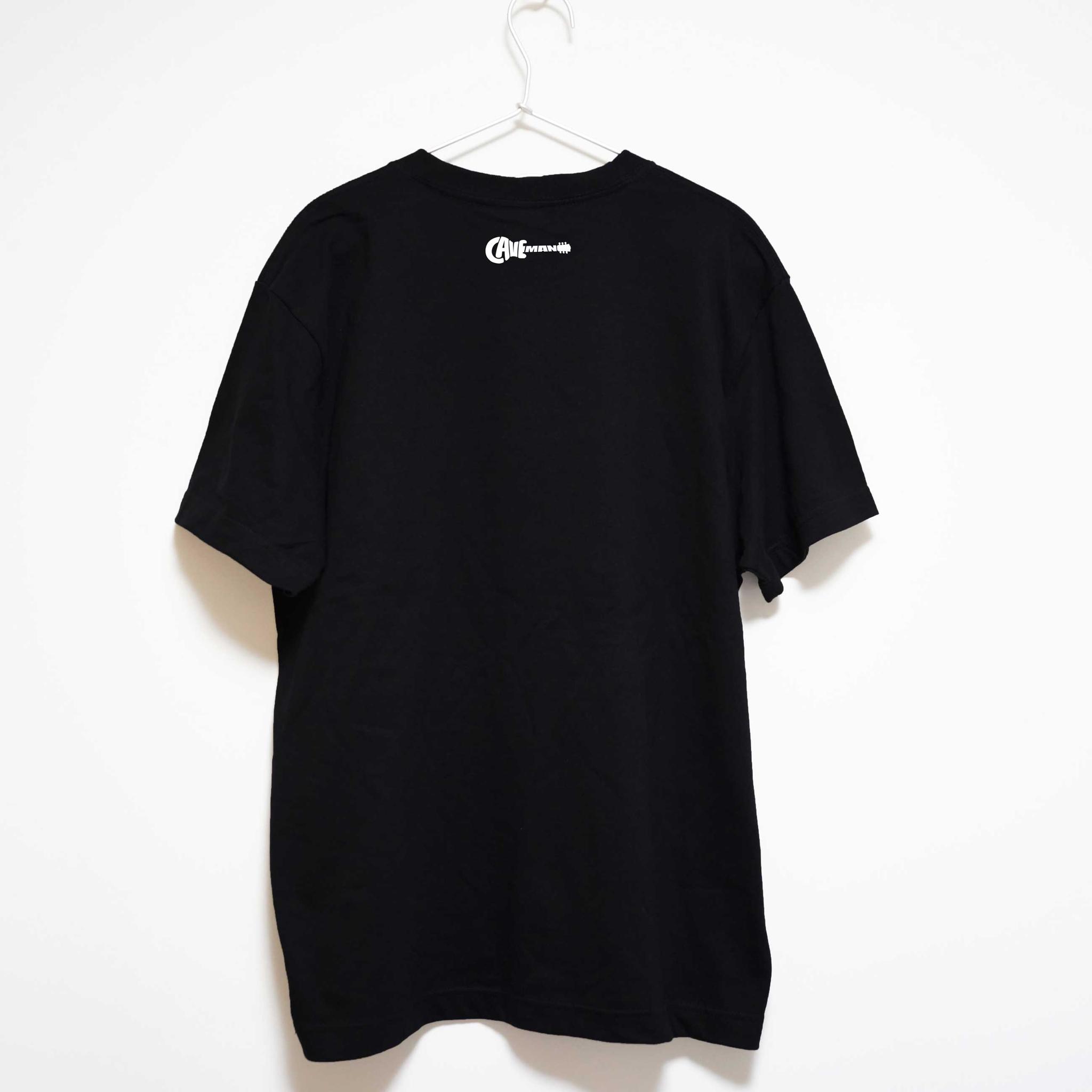 弾き語りミュージシャンの音楽系Ｔシャツ プレミアム生地 【ブラック】 やや厚め生地 半袖クルーネック | 3枚目