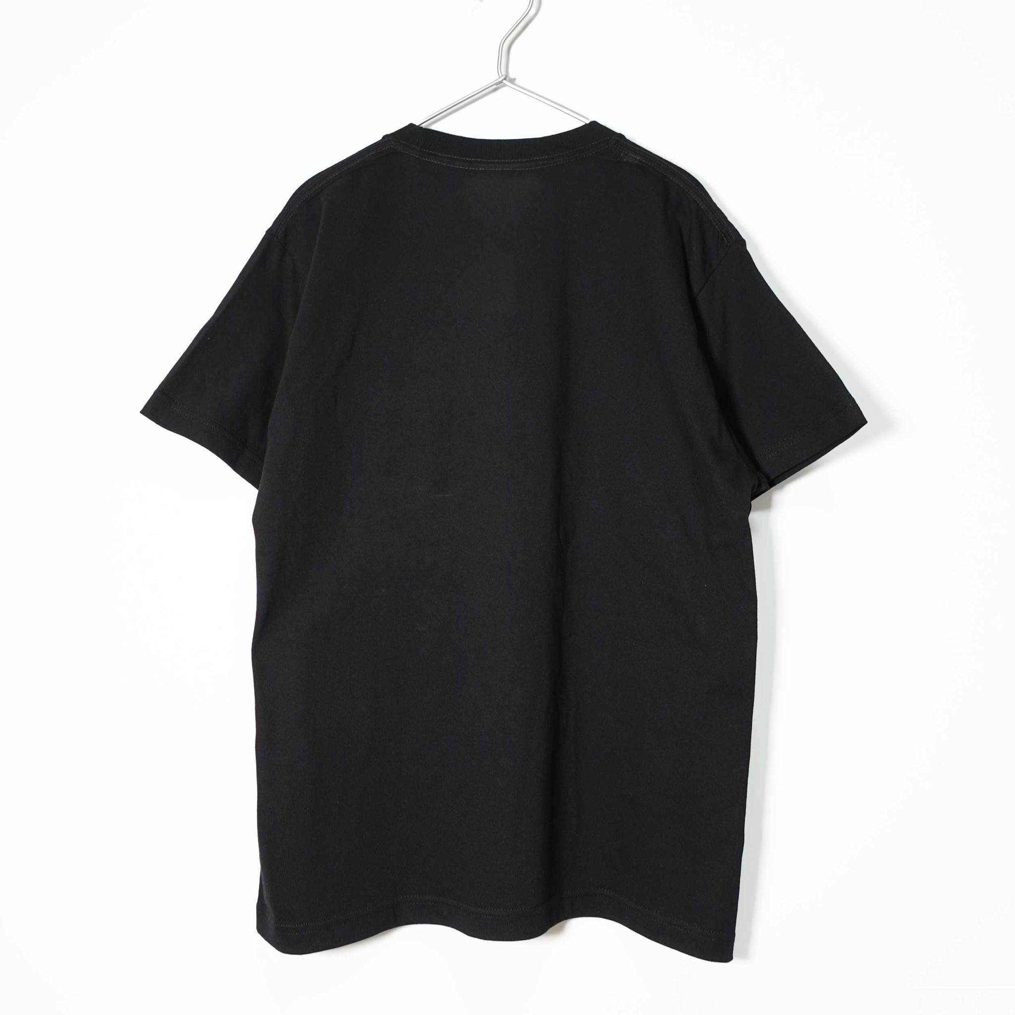 ※ポケットＴ※ ロックンロールの文字を刺繍した音楽系Ｔシャツ 【ブラック】薄すぎず厚すぎない生地 クルーネック | 5枚目