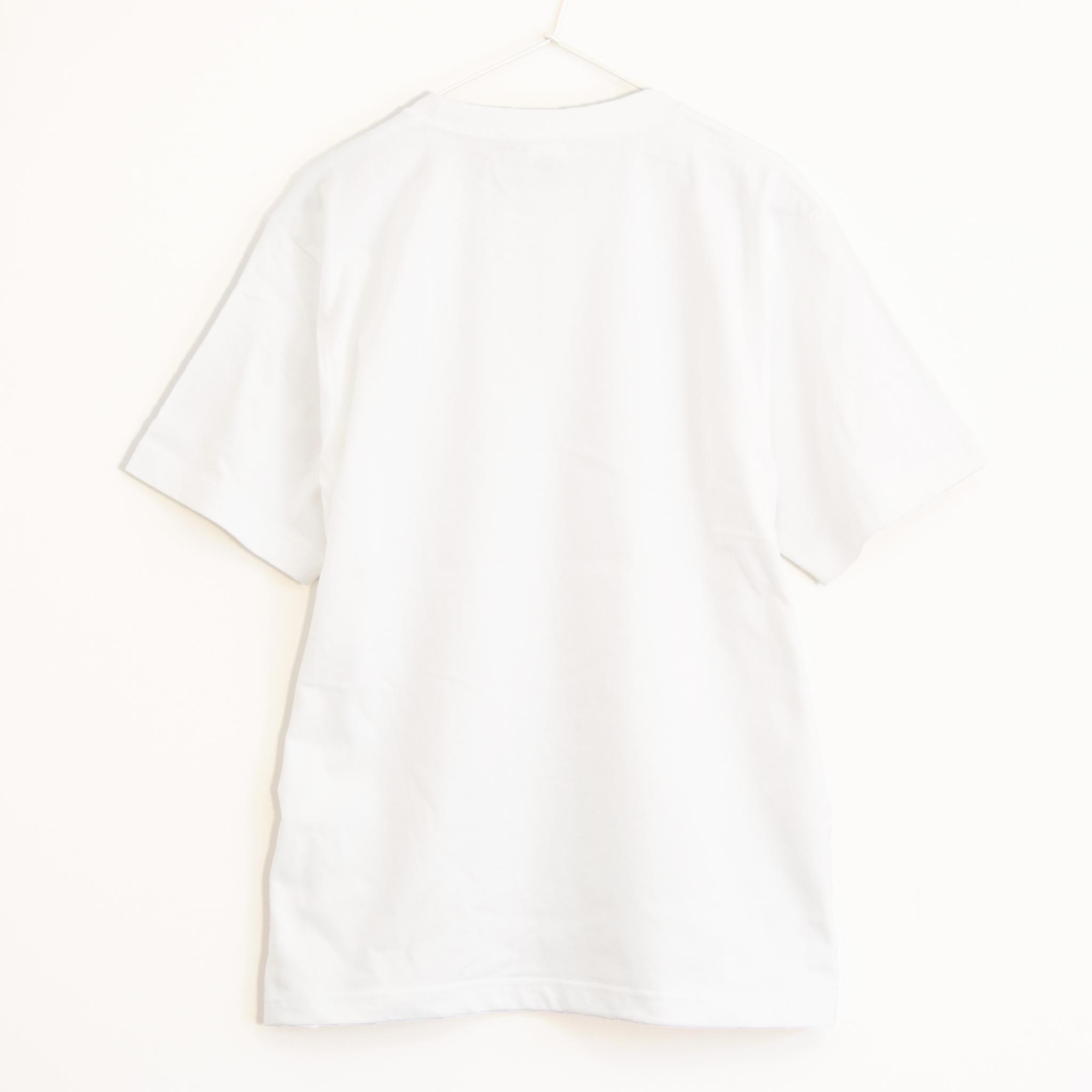 アートなレコードのフォトデザイン① 音楽系Tシャツ プレミアム生地【ホワイト】やや厚め生地のハイグレード半袖クルーネック | 3枚目