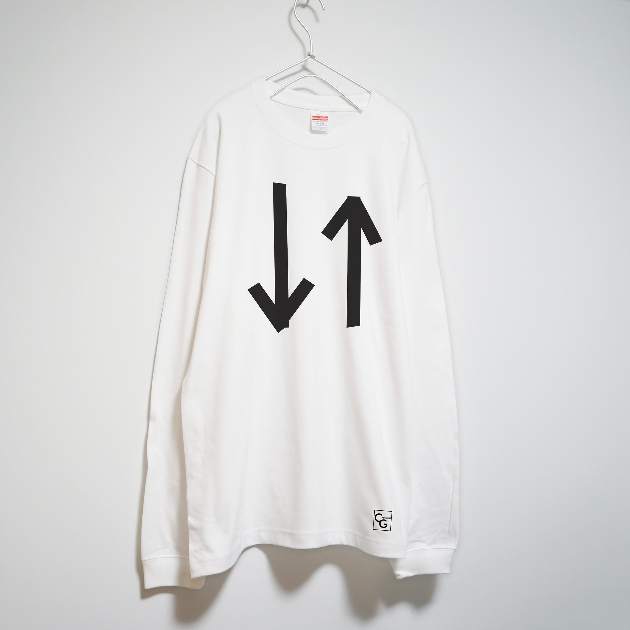 ダサさ際立つ! パンクなモッズデザイン 【ホワイト】 ロンT 長袖クルーネック リブ袖 ビッグサイズもあり | 2枚目