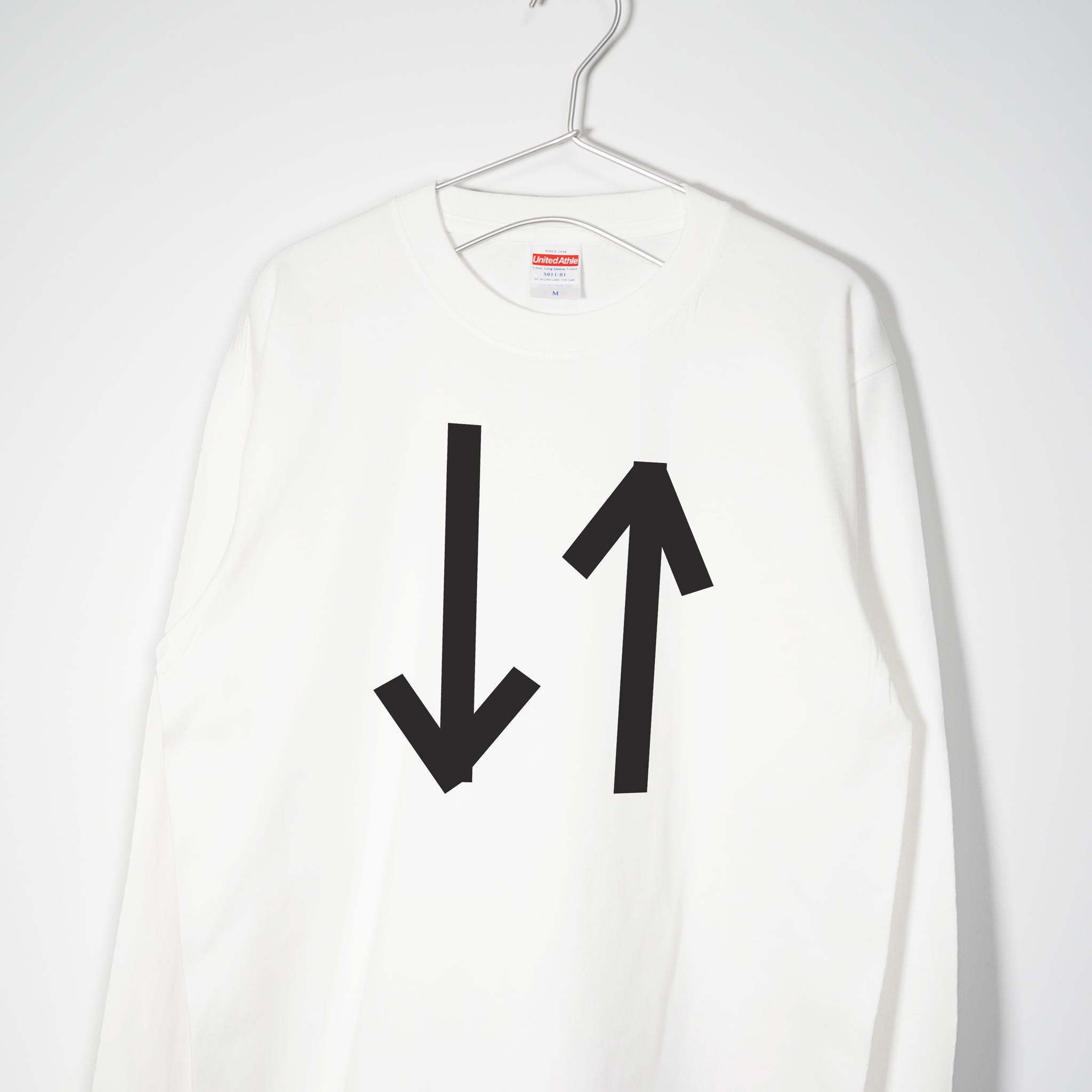 ダサさ際立つ! パンクなモッズデザイン 【ホワイト】 ロンT 長袖クルーネック リブ袖 ビッグサイズもあり1枚目の画像