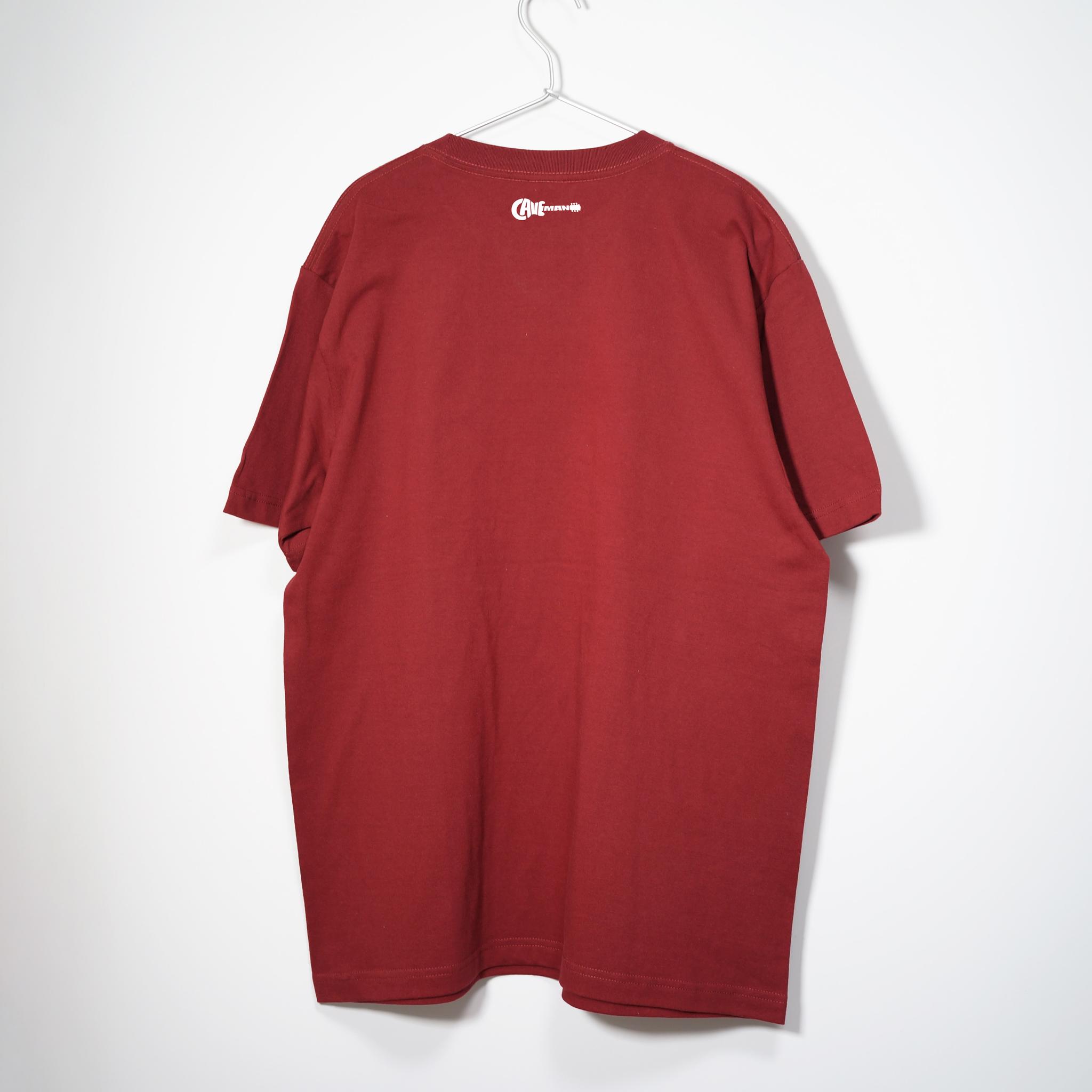 ギターの弦をデザインした音楽系Tシャツ 【バーガンディ】薄すぎず厚すぎない中厚生地 半袖クルーネック | 3枚目