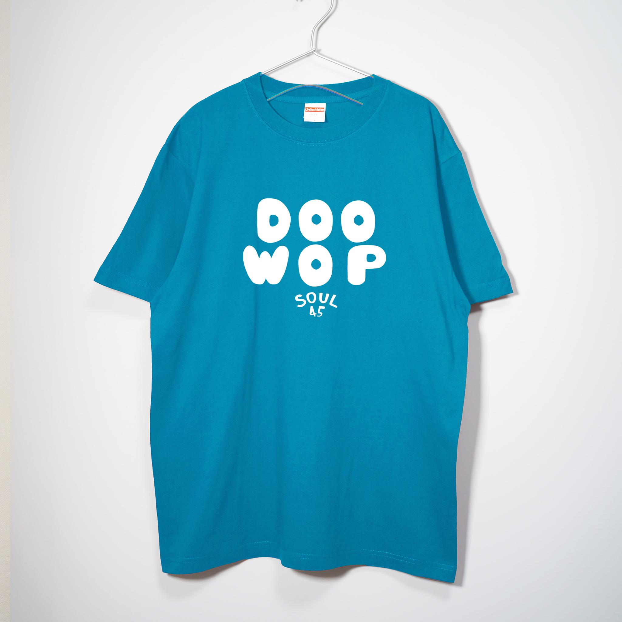 ソウルミュージックのサブジャンル ドゥーワップの音楽系Tシャツ 【ターコイズ】スタンダードな中厚生地 半袖クルーネック | 1枚目