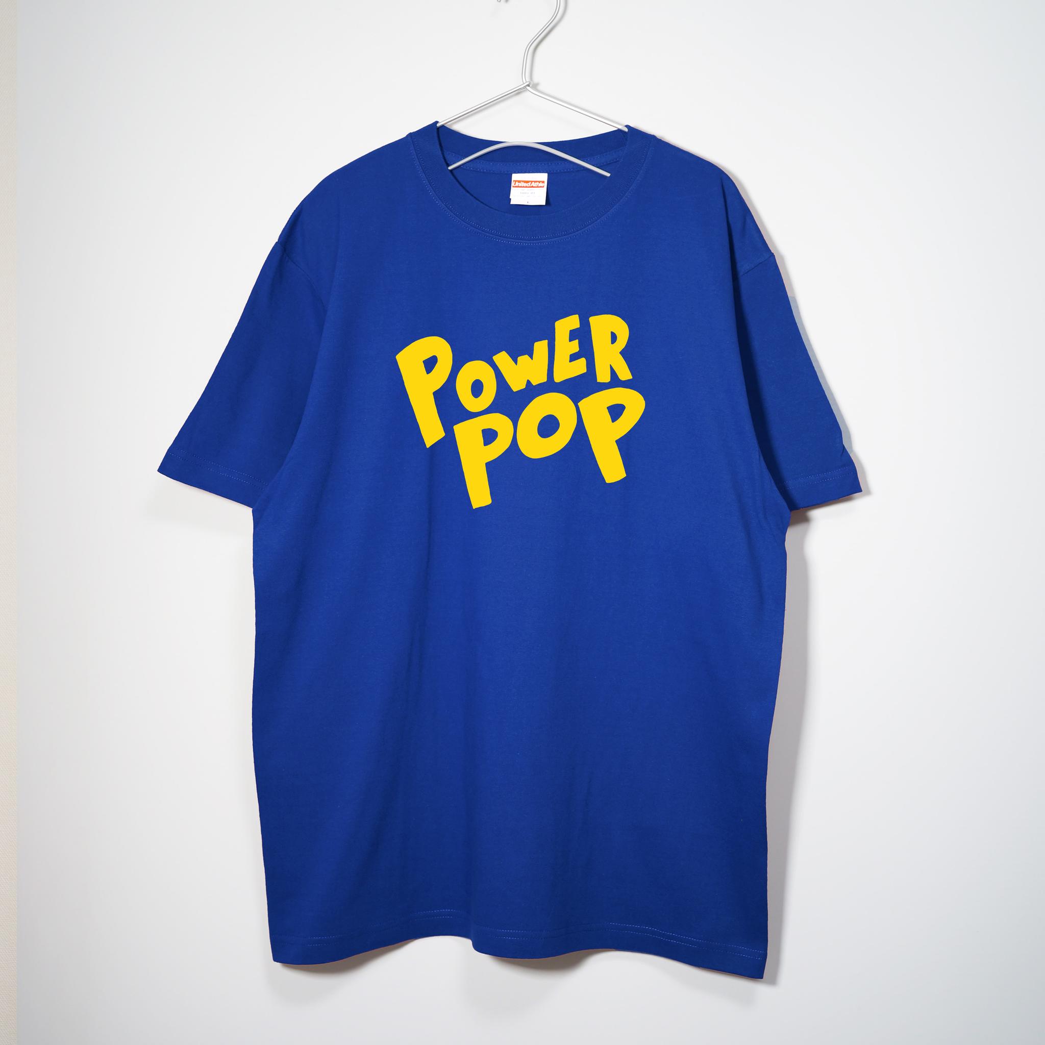 ロックのサブジャンル パワーポップの音楽系Tシャツ 【ロイヤルブルー】スタンダードな中厚生地 半袖クルーネック | 1枚目