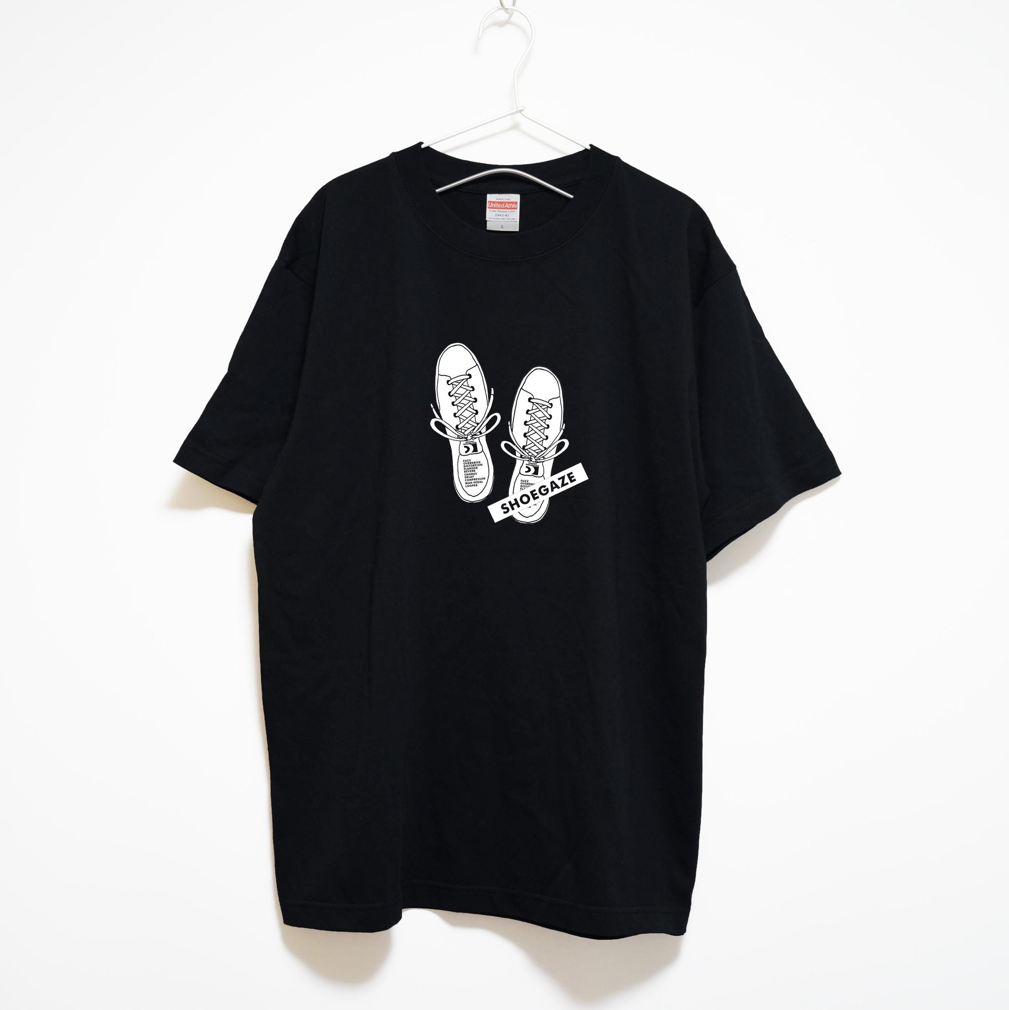 ロックのサブジャンル シューゲイザーのデザイン 音楽系Tシャツ プレミアム生地【ブラック】やや厚め生地 半袖クルーネック | 2枚目