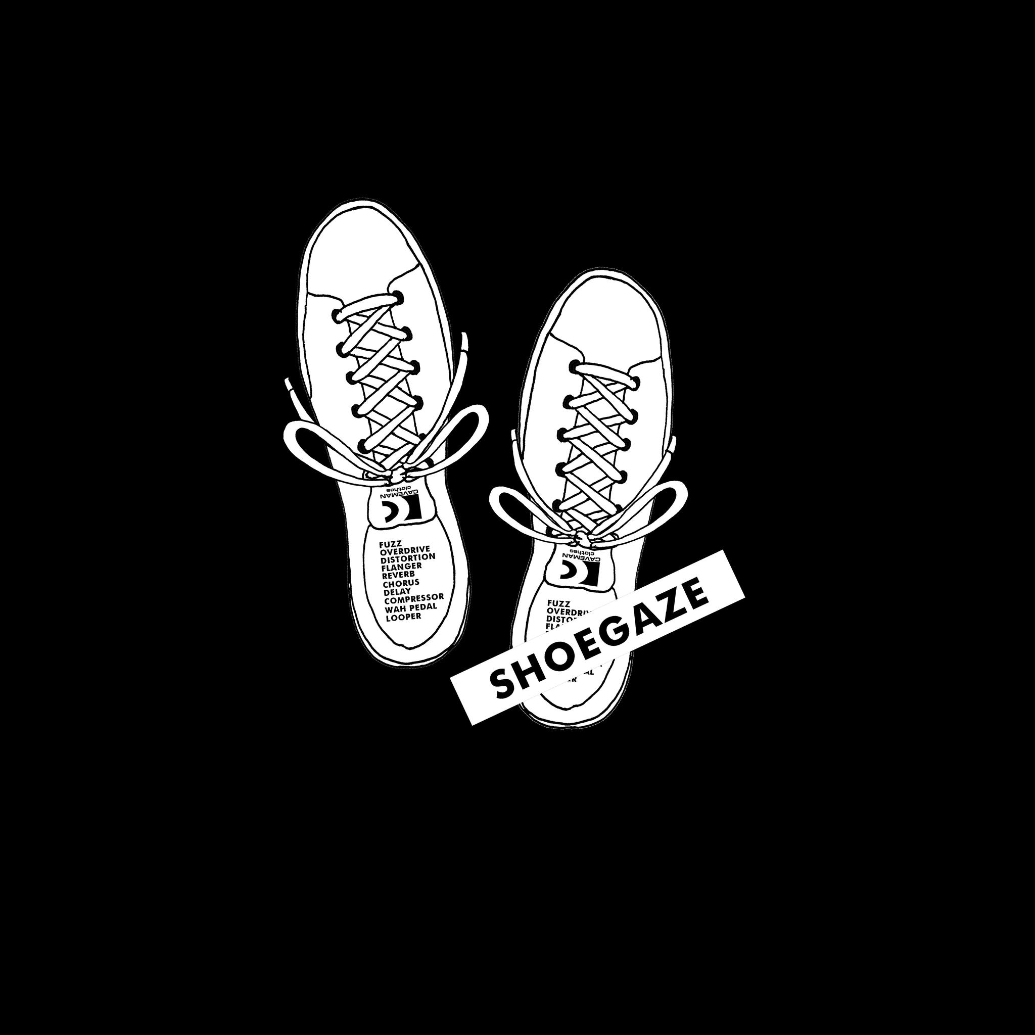 ロックのサブジャンル シューゲイザーのデザイン 音楽系Tシャツ プレミアム生地【ブラック】やや厚め生地 半袖クルーネック | 4枚目