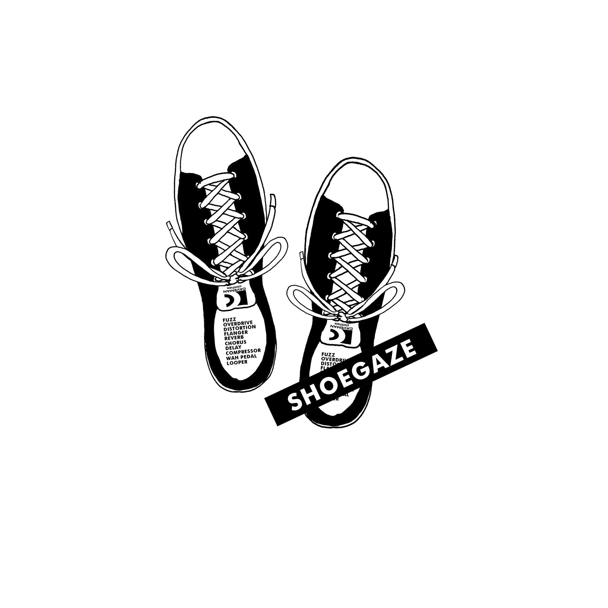 ロックのサブジャンル シューゲイザーのデザイン 音楽系Tシャツ プレミアム生地【ホワイト】やや厚め生地 半袖クルーネック | 4枚目