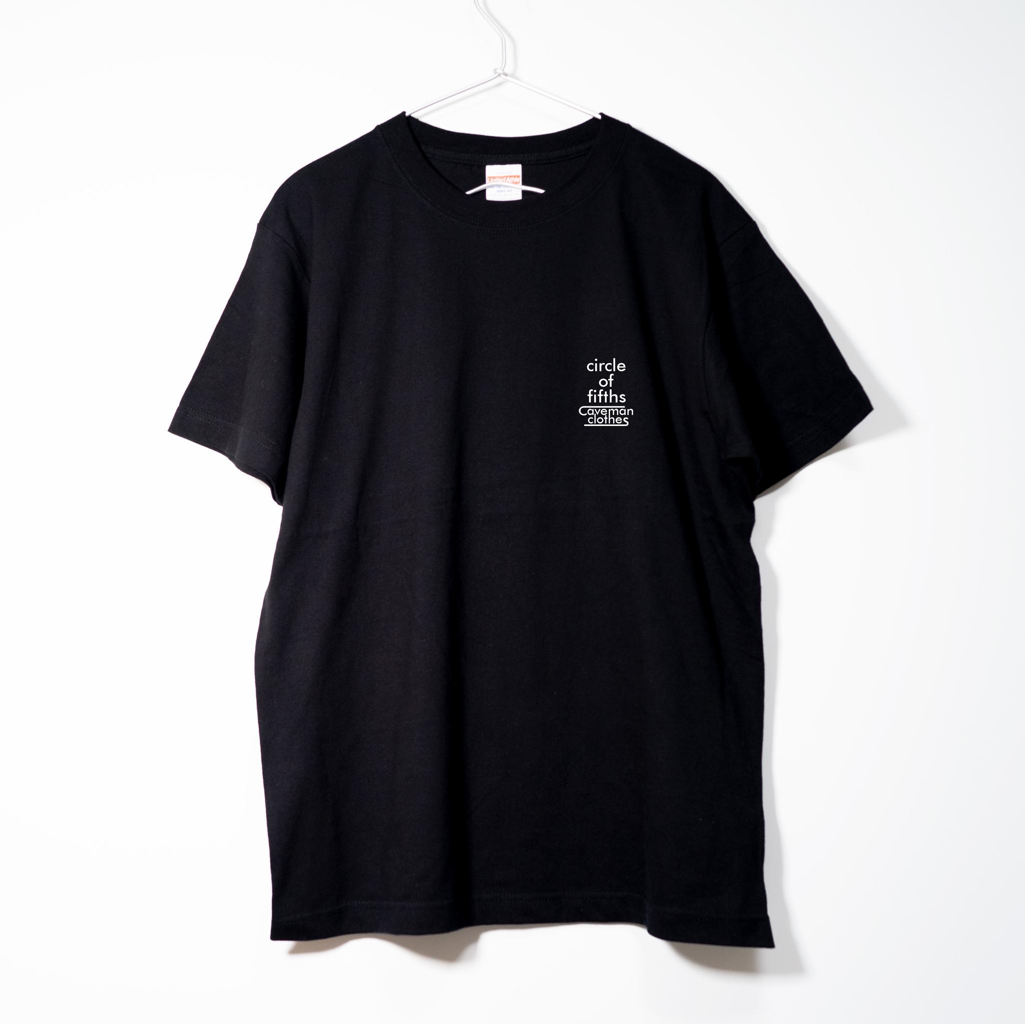 音楽理論系Tシャツ サークル・オブ・フィフス 【ブラック】 両面プリント クルーネック メンズ・レディース有 | 2枚目