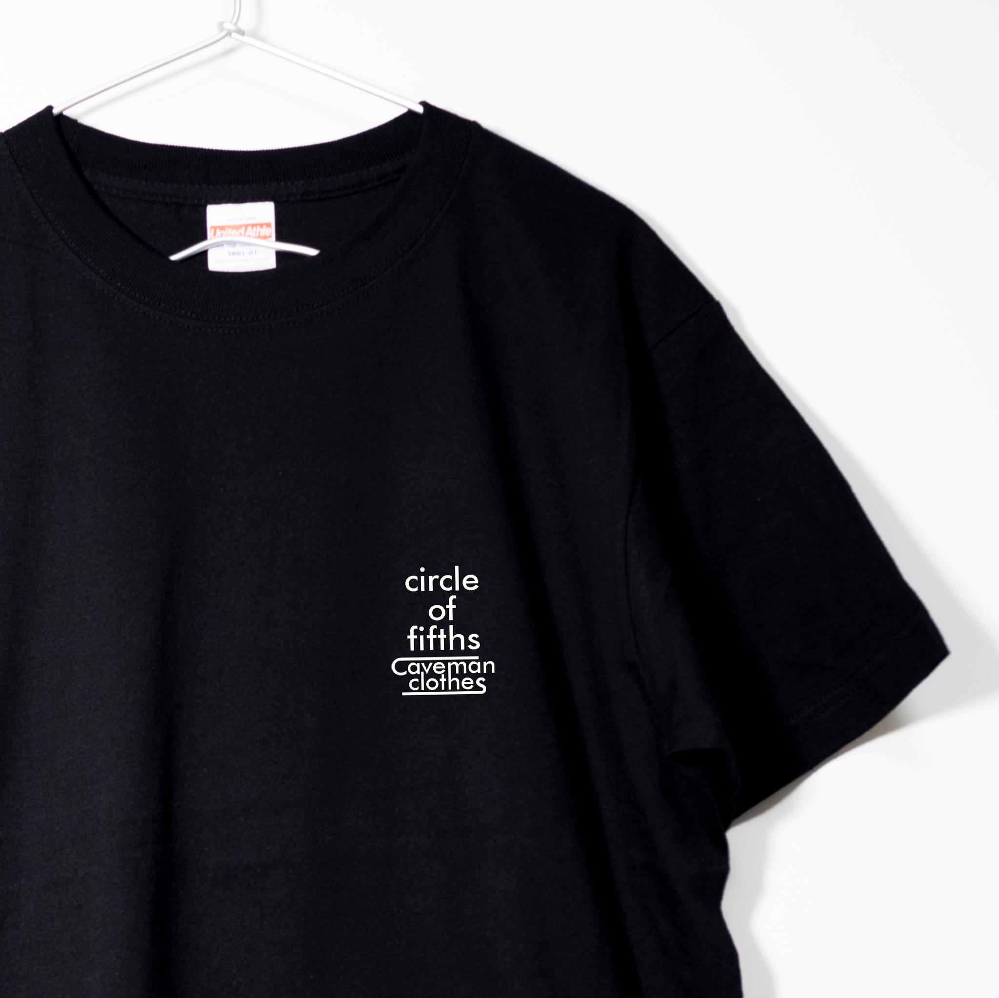 音楽理論系Tシャツ サークル・オブ・フィフス 【ブラック】 両面プリント クルーネック メンズ・レディース有 | 4枚目